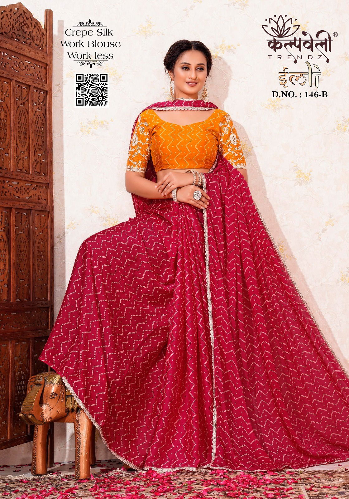 Imli 146 By Kalpatru Printed Crepe Silk Sarees Wholesale Shop In Surat